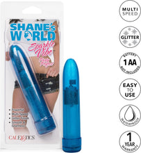 Load image into Gallery viewer, Calexotics Shane's World Sparkle Vibe Blue Vibrator