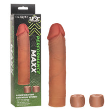 Load image into Gallery viewer, PERFORMANCE MAXX 8" LIQUID SILICONE EXTENSION SYSTEM -BROWN