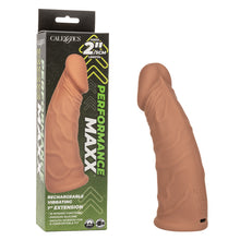 Load image into Gallery viewer, PERFORMANCE MAXX 7" RECHARGEABLE VIBRATING EXTENSION -BROWN