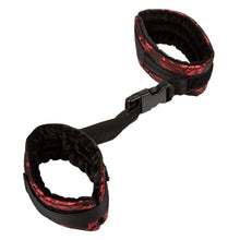 Load image into Gallery viewer, Scandal Control Cuffs Red & Black Adjustable wrists or ankles