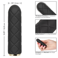Load image into Gallery viewer, CalExotics Raven Quilted Seducer Vibrator Rechargeable