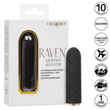 Load image into Gallery viewer, CalExotics Raven Quilted Seducer Vibrator Rechargeable