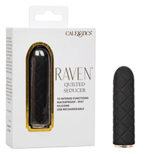 Load image into Gallery viewer, CalExotics Raven Quilted Seducer Vibrator Rechargeable