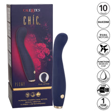 Load image into Gallery viewer, Calexotics Chic Peony Luxury G-Spot Silicone Vibrator Dual Motor Purple
