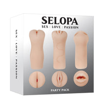 Load image into Gallery viewer, Selopa PARTY PACK Light Flesh Strokers Set of 3 Male Masturbator