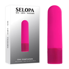 Load image into Gallery viewer, Selopa TINY TEMPTATION Pink USB Rechargeable Bullet