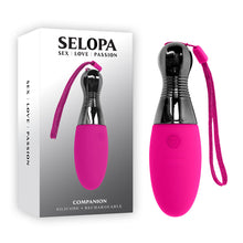 Load image into Gallery viewer, Selopa COMPANION Pink USB Rechargeable Vibrating Egg