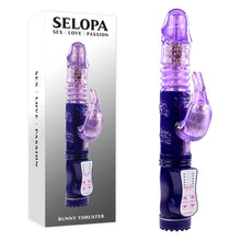 Load image into Gallery viewer, Selopa BUNNY THRUSTER Purple 24.8cm Thrusting Rabbit Vibrator