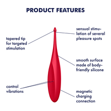 Load image into Gallery viewer, Satisfyer Twirling Fun Clitoral Stimulator Vibrator Erogenous Labia Sex Toy