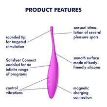 Load image into Gallery viewer, Satisfyer Twirling Joy Clitoral Stimulator App Control Tip Vibrator USB Sex Toy