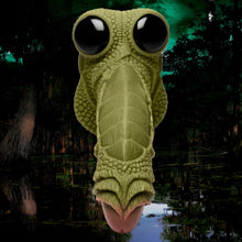 Load image into Gallery viewer, Creature Cock Swamp Monster Green Scaly Silicone Dildo