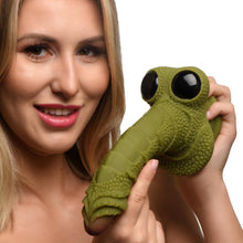 Load image into Gallery viewer, Creature Cock Swamp Monster Green Scaly Silicone Dildo