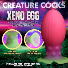 Load image into Gallery viewer, Creature Cocks Xeno Egg XL Anal Plug Glow in the Dark Gay Sex Toy