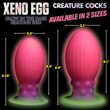 Load image into Gallery viewer, Creature Cock Xeno Egg Glow in the Dark Silicone Egg Large Anal Sex Toy