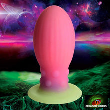Load image into Gallery viewer, Creature Cocks Xeno Egg XL Anal Plug Glow in the Dark Gay Sex Toy