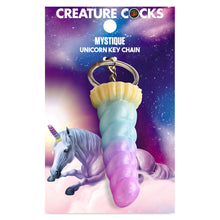 Load image into Gallery viewer, Creature Cocks Mystique Unicorn Keychain