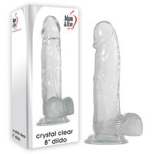 Load image into Gallery viewer, Adam & Eve Crystal Clear 8'' Dildo