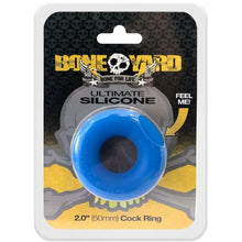 Load image into Gallery viewer, Boneyard Ultimate Silicone Cock Ring Blue