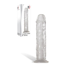 Load image into Gallery viewer, Adam & Eve Crystal Clear 8'' Dong