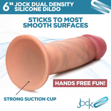 Load image into Gallery viewer, Jock 6" Dual Density Silicone Dildo Realistic Dong Suction Cup Sex Toy