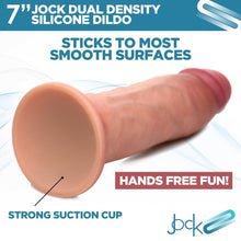 Load image into Gallery viewer, Jock 7" Dual Density Silicone Dildo Realistic Dong Suction Cup Sex Toy