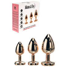 Load image into Gallery viewer, Adam & Eve ROSE GOLD HEART GEM ANAL TRAINING SET