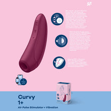 Load image into Gallery viewer, Satisfyer Curvy 1+ Air Pulse Clitoral Stimulator APP Compatible USB Vibrator