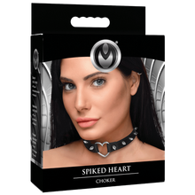 Load image into Gallery viewer, Spiked Heart Choker