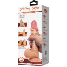 Load image into Gallery viewer, Pretty Love Sliding Skin Dildo 7.6" Realistic Suction Cup Dong Sex Toy