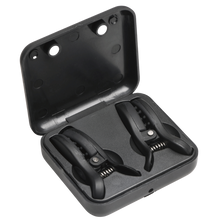 Load image into Gallery viewer, Dark Grip Vibrating Nipple Clamps