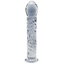 Load image into Gallery viewer, Glass Dildo - Seraphic Ripple