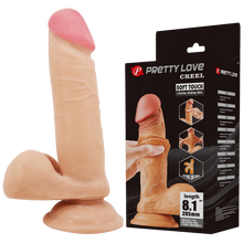 Load image into Gallery viewer, Pretty Love Sliding Skin Dildo 8.1" Realistic Suction Cup Dong Sex Toy