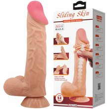 Load image into Gallery viewer, Pretty Love Sliding Skin Dildo 9.4" Realistic Suction Cup Dong Sex Toy