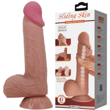 Load image into Gallery viewer, Pretty Love Sliding Skin Dildo 8.1" Realistic Suction Cup Dong Sex Toy