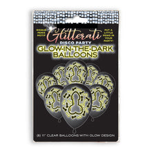 Load image into Gallery viewer, Glitterati Disco Party Glow In The Dark Balloons