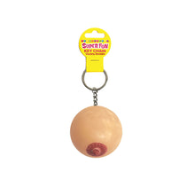 Load image into Gallery viewer, Super Fun Key Chain - Squishy Boob