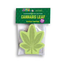 Load image into Gallery viewer, Cannabis Leaf Sticky Notes