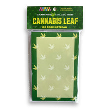 Load image into Gallery viewer, Cannabis Leaf Notepad