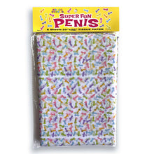 Load image into Gallery viewer, Super Fun Penis Tissue Paper Sheets