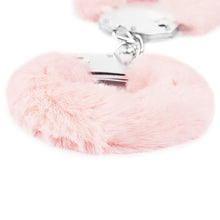Load image into Gallery viewer, Lovetoy Fetish Pleasure Fluffy Hand Cuffs Pink Handcuffs