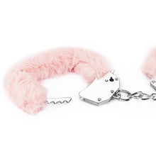 Load image into Gallery viewer, Lovetoy Fetish Pleasure Fluffy Hand Cuffs Pink Handcuffs