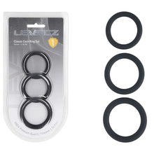Load image into Gallery viewer, LEVELZ Classic Silicone Cock Ring Set - L/XL/XXL