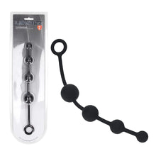Load image into Gallery viewer, LEVELZ Curved Silicone Anal Beads - Black