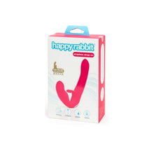 Load image into Gallery viewer, Happy Rabbit Rechargeable Vibrating Strapless Strap On Pink
