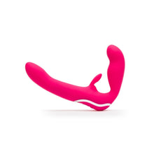 Load image into Gallery viewer, Happy Rabbit Rechargeable Vibrating Strapless Strap On Pink