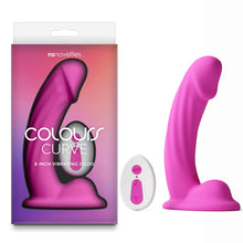 Load image into Gallery viewer, Colours Curve - Vibrating 6'' Dildo - Pink