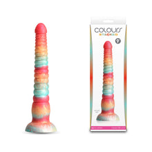 Load image into Gallery viewer, Colours Stacked - 9'' Dildo - Red/Gold