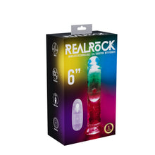 Load image into Gallery viewer, REALROCK 6'' No Balls Wireless Rechargeable LED Vibrating Dong