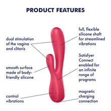 Load image into Gallery viewer, Satisfyer Mono Flex App Compatible USB Rechargeable Rabbit Vibrator