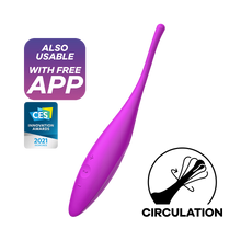Load image into Gallery viewer, Satisfyer Twirling Joy Clitoral Stimulator App Control Tip Vibrator USB Sex Toy